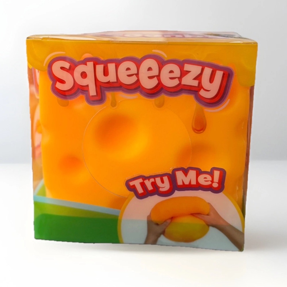 Squeezy Cheese Fidget Sensory Squishy Toy